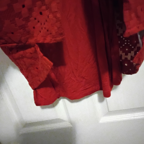 LOT OF 5 PCS NWT SCARLETT MESH TOP WITH CAMI RED COLOR SIZE 2X/2T - Picture 6 of 7